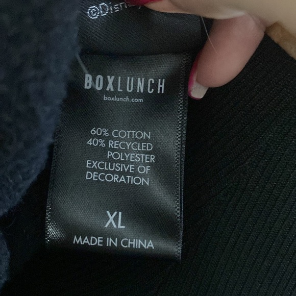 Disney Mickey Mouse Paint Splatter Black Hoodie Embroidered Lettering Sz XL - Picture 7 of 7